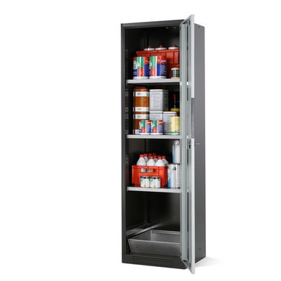 Produktbild von asecos® - asecos Chemikalienschrank Systema CS-53RG, Korpus anthrazit, grau, 3 