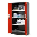 Produktbild von asecos® - asecos Chemikalienschrank Systema CS-103F, Korpus anthrazit, rot, 3 E