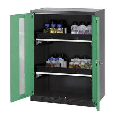 Produktbild von asecos® - asecos Chemikalienschrank Systema-T CS-82G, Korpus anthrazit, Flügelt
