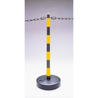 Produktbild von Moravia - Leichter Kettenständer mit Fuss, 4 Kettenösen, schwarz/gelb, Fuss bef