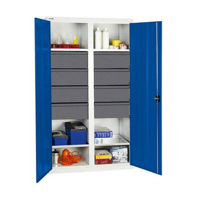 Produktbild von NOBRAND - Werkzeug- u. Materialschrank Professional 3000, m. 8 Schubladen, 4 Wa