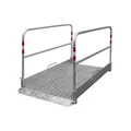 Produktbild von NOBRAND - Grabenbrücke aus rutschsicherem Alu-Tränenblech, 3/4.mm, inkl. Auffah