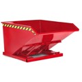 Produktbild von null - Schüttgut-Kippbehälter aus Stahl, 500 Liter Volumen, rot