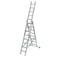 Produktbild von KRAUSE - Vielzweckleiter gemäß TRBS 2121, Aluminium, 3 x 8 Sprossen/Stufen