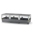 Produktbild von DENIOS pro-line - Auffangwanne pro-line aus Stahl für 3 IBC, lackiert, 3 Abfüll