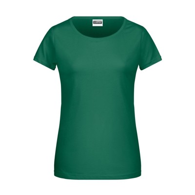 Produktbild von James & Nicholson - Damen Basic T-Shirt 8007, irisch-grün, Größe S
