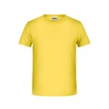 Produktbild von James & Nicholson - Jungen Basic T-Shirt 8008B, gelb, Größe XS