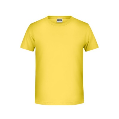 Produktbild von James & Nicholson - Jungen Basic T-Shirt 8008B, gelb, Größe XS