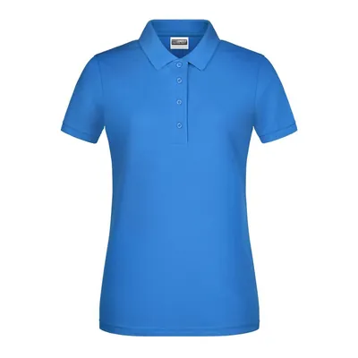 Produktbild von James & Nicholson - Damen Basic Poloshirt 8009, kobalt-blau, Größe L