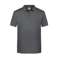 Produktbild von James & Nicholson - Herren Basic Poloshirt 8010, schwarz hether, Größe M