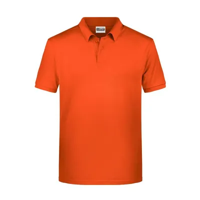 Produktbild von James & Nicholson - Herren Basic Poloshirt 8010, dunkel-orange, Größe XL