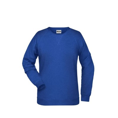 Produktbild von James & Nicholson - Damen Raglan Sweatshirt 8021, tinten-blau-melange, Größe 3X