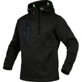 Produktbild von Leibwächter - Strickjacke schwarz-meliert, Größe 3XL