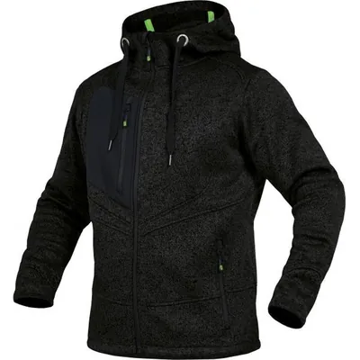Produktbild von Leibwächter - Strickjacke schwarz-meliert, Größe 3XL