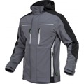 Produktbild von Leibwächter - Softshell Jacke Pongee.Membran+Fleece grau/schwarz Größe 4XL