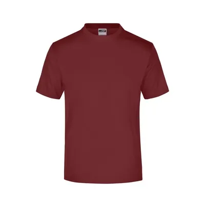 Produktbild von James & Nicholson - T-Shirt Rundhals JN001, wein-rot, Größe XL