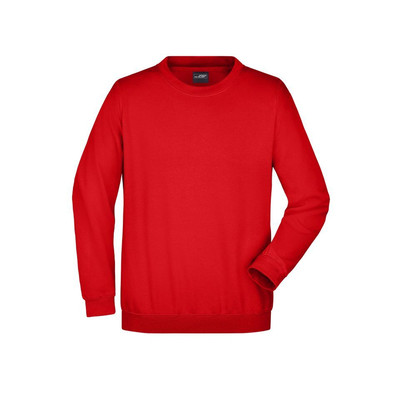 Produktbild von James & Nicholson - Sweatshirt Rundhals JN040, tomaten-rot, Größe XXL