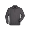 Produktbild von James & Nicholson - Polo Sweatshirt JN041, carbon, Größe XL