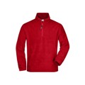 Produktbild von James & Nicholson - Fleece Sweatshirt JN043, rot, Größe XL