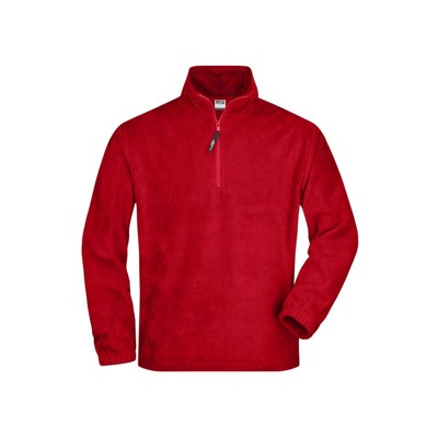 Produktbild von James & Nicholson - Fleece Sweatshirt JN043, rot, Größe XL