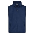 Produktbild von James & Nicholson - Fleece Weste JN045, navy-blau, Größe XL