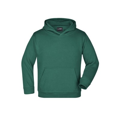 Produktbild von James & Nicholson - Kinder Kapuzensweatshirt JN047K, dunkelgrün, Größe S
