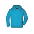 Produktbild von James & Nicholson - Kinder Kapuzensweatshirt JN047K, türkis, Größe L