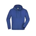 Produktbild von James & Nicholson - Kapuzenjacke French Terry JN059, königs-blau, Größe 3XL