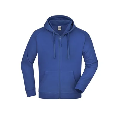 Produktbild von James & Nicholson - Kapuzenjacke French Terry JN059, königs-blau, Größe 3XL