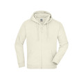 Produktbild von James & Nicholson - Kapuzenjacke French Terry JN059, stein-grau, Größe XL