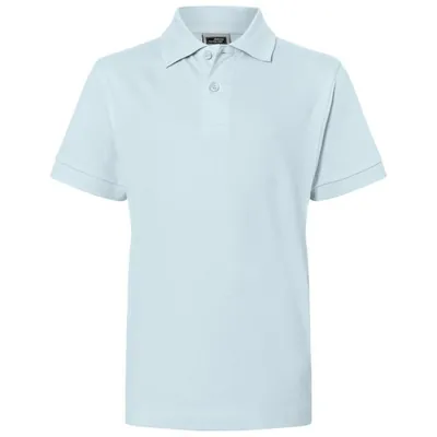 Produktbild von James & Nicholson - Kinder Poloshirt Classic JN070K, hellblau, Größe M