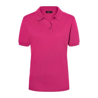 Produktbild von James & Nicholson - Damen Poloshirt Classic JN071, pink, Größe S
