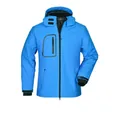 Produktbild von James & Nicholson - Herren Winter Softshelljacke JN1000, aqua-blau, Größe L