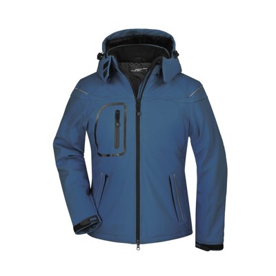 Produktbild von James & Nicholson - Damen Winter Softshelljacke JN1001, navy-blau, Größe XL