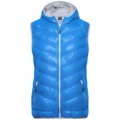 Produktbild von James & Nicholson - Damen Sommer Daunenweste JN1061, blau/silber, Größe S