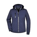 Produktbild von James & Nicholson - Damen Softshelljacke maritim JN1077, navy-blau/weiß, Größe