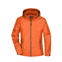 Produktbild von James & Nicholson - Damen Regenjacke JN1117, orange/carbon, Größe L