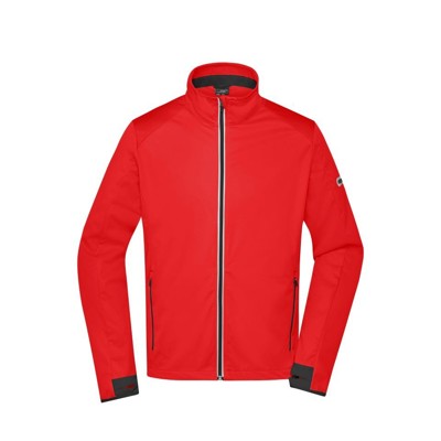 Produktbild von James & Nicholson - Herren Softshell Sportjacke JN1126, hellorange/schwarz, Grö