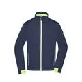 Produktbild von James & Nicholson - Herren Softshell Sportjacke JN1126, navy-blau/gelb, Größe M