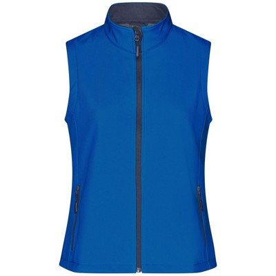 Produktbild von James & Nicholson - Damen Softshell Weste JN1127, nautic-blau/navy-blau, Größe 