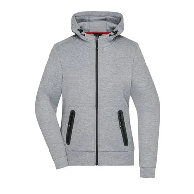 Produktbild von James & Nicholson - Damen Melange Jacke JN1143, hell-melange, Größe XXL