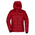 Produktbild von James & Nicholson - Damen Winter Steppjacke Sorona® JN1167, rot/schwarz, Größe