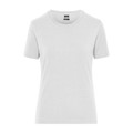 Produktbild von James & Nicholson - Damen Bio Workwear T-Shirt Stretch JN1801, weiß, Größe 3XL