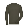 Produktbild von James & Nicholson - Herren Bio Workwear Langarm Stretch-Shirt JN1804, oliv, Grö