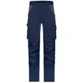 Produktbild von James & Nicholson - Workwear Stretch-Arbeitshose Slim Line JN1812, navy-blau/ca