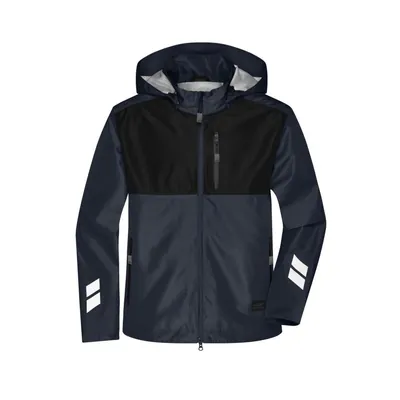 Produktbild von James & Nicholson - Workwear Hardshell Jacke JN1814, carbon/schwarz, Größe 3XL