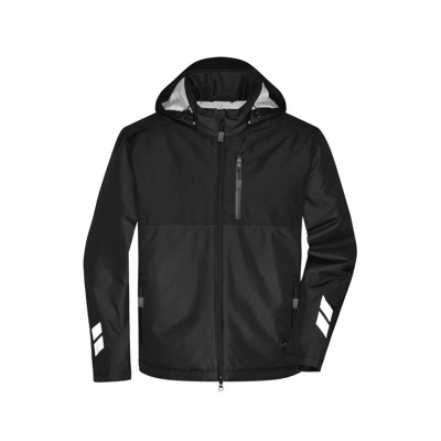 Produktbild von James & Nicholson - Winter Workwear Hardshell Jacke Sorona® JN1815, schwarz, Gr