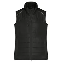 James & Nicholson Damen Softshell Hybridweste JN1821, schwarz, Größe S Produktbild