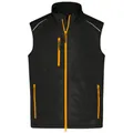 Produktbild von James & Nicholson - Herren Softshell Hybridweste JN1822, schwarz/neon-orange, G
