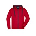 Produktbild von James & Nicholson - Herren Bonding Jacke JN355, rot/carbon, Größe 3XL